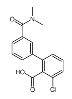 2-chloro-6-[3-(dimethylcarbamoyl)phenyl]benzoic acid Structure