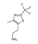 2-[4-Methyl-2-(trifluoromethyl)-1,3-thiazol-5-yl]ethan-1-amine structure