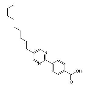 4-(5-Nonyl-2-pyrimidinyl)-benzoic acid structure