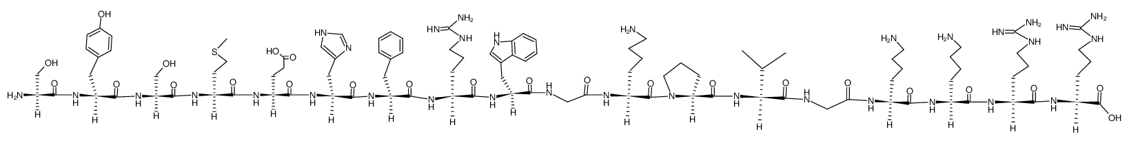ACTH alpha (1-18) structure