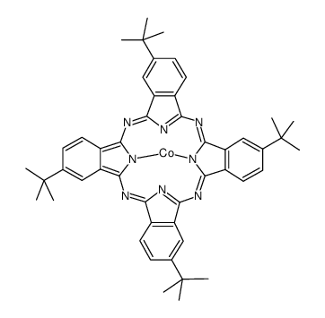 (tetra-t-butylphthalocyaninato)cobalt(ii) structure