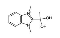 2-(1,1-dihydroxyethyl)-1,3-dimethyl-1H-benzo[d]imidazol-3-ium Structure