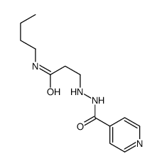 N-butyl-3-[2-(pyridine-4-carbonyl)hydrazinyl]propanamide Structure