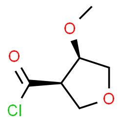 3-Furancarbonyl chloride, tetrahydro-4-methoxy-, (3R-cis)- (9CI)结构式