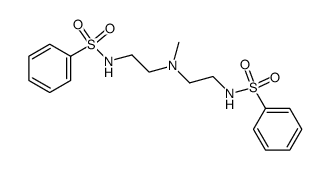 N,N'-(3-methyl-3-aza-pentanediyl)-bis-benzenesulfonamide结构式