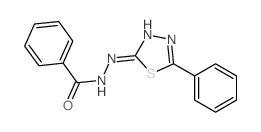 N-(5-phenyl-1,3,4-thiadiazol-2-yl)benzohydrazide结构式