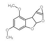 3a,8a-dihydro-2,3-epoxy-4,6-dimethoxyfuro(2,3-b)benzofuran结构式