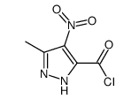 3-methyl-4-nitro-1H-pyrazole-5-carbonyl chloride Structure