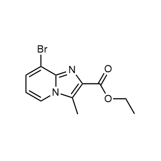 8-溴-3-甲基咪唑并[1,2-a]吡啶-2-羧酸乙酯结构式