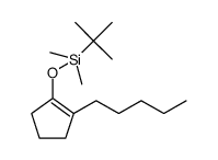 2-pentylpent-1-enyl t-butyldimethylsilyl ether结构式