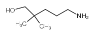 5-氨基-2,2-二甲基戊醇结构式