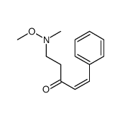 (E)-5-[methoxy(methyl)amino]-1-phenylpent-1-en-3-one Structure
