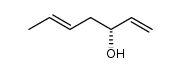 (+)-(3R,5E)-1,5-heptadien-3-ol结构式