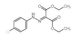 Propanedioic acid,2-[2-(4-chlorophenyl)hydrazinylidene]-, 1,3-diethyl ester结构式