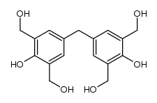 3,5,3',5'-tetrahydroxymethyl-4,4'-dihydroxydiphenylmethane Structure