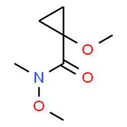 Cyclopropanecarboxamide, N,1-dimethoxy-N-methyl- (9CI)结构式