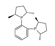 (+)-1,2-双[(2S,5S)-2,5-二甲基磷]苯结构式