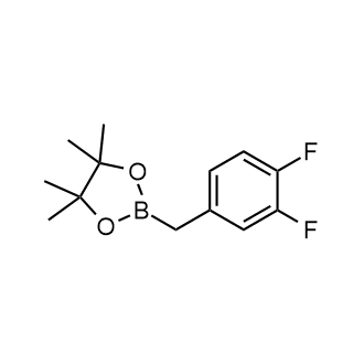 2-(3,4-Difluorobenzyl)-4,4,5,5-tetramethyl-1,3,2-dioxaborolane Structure