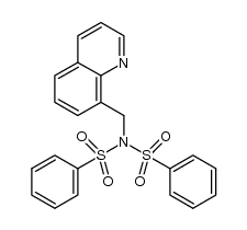 8-[bis(phenylsulfonyl)aminomethyl]quinoline结构式