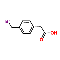 4-(bromomethyl)phenyl acetic acid Structure