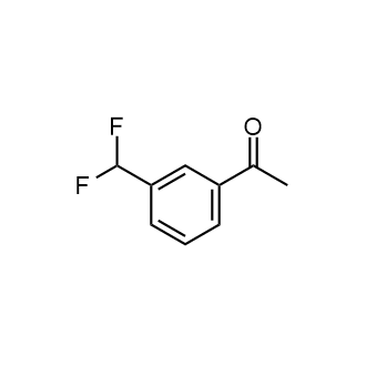 1-[3-(二氟甲基)苯基]乙酮结构式