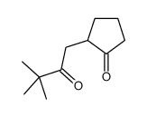 2-(3,3-dimethyl-2-oxobutyl)cyclopentan-1-one结构式
