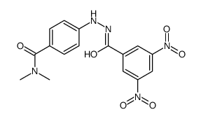 4-[2-(3,5-dinitrobenzoyl)hydrazinyl]-N,N-dimethylbenzamide结构式