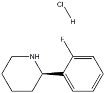 (R)-2-(2-fluorophenyl)piperidine hydrochloride Structure