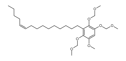 (Z)-1-[2,3,6-tris(methoxymethoxy)-5-methoxyphenyl]-10-pentadecene结构式