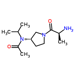 N-[(3S)-1-(L-Alanyl)-3-pyrrolidinyl]-N-isopropylacetamide Structure