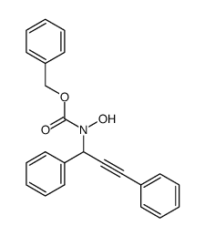 benzyl (1,3-diphenylprop-2-yn-1-yl)(hydroxy)carbamate Structure