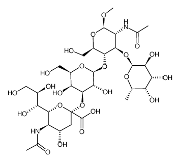 唾液酸路易斯X甲基糖苷结构式