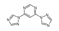 4,6-bis([1,2,4]triazol-1-yl)-pyrimidine结构式
