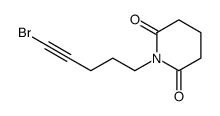 1-(5-bromopent-4-ynyl)piperidine-2,6-dione Structure