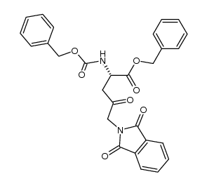benzyl L-2-benzyloxycarbonylamino-4-oxo-5-phthalimidopentanoate Structure
