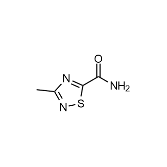 3-Methyl-1,2,4-thiadiazole-5-carboxamide Structure