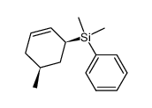 cis dimethyl(5-methylcyclohex-2-enyl)phenylsilane结构式