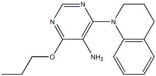 4-(3,4-dihydroquinolin-1(2H)-yl)-6-propoxypyrimidin-5-amine Structure