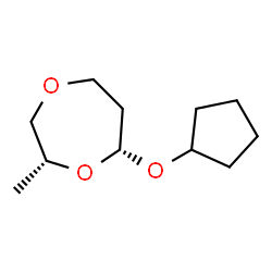 1,4-Dioxepane,7-(cyclopentyloxy)-2-methyl-,cis-(9CI)结构式