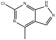6-Chloro-4-methyl-1H-pyrazolo[3,4-d]pyrimidine结构式