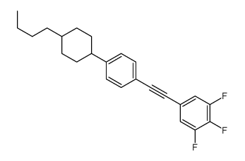 5-[2-[4-(4-butylcyclohexyl)phenyl]ethynyl]-1,2,3-trifluorobenzene Structure