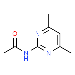 N-(4,6-dimethyl-pyrimidin-2-yl)-acetamide structure