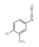4-溴-3-甲苯基异氰酸酯结构式