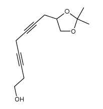 9,10-O-isopropylidenedeca-3,6-diyn-1-ol Structure