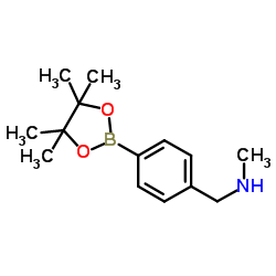 Methyl({[4-(tetramethyl-1,3,2-dioxaborolan-2-yl)phenyl]methyl})amine picture