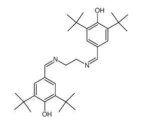 N,N'-bis(4-hydroxy-3,5-di-tert-butyl-benzylidene)-ethylenediamine Structure