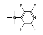 trimethyl-(2,3,5,6-tetrafluoropyridin-4-yl)silane Structure