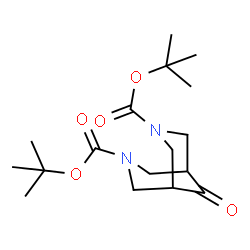 di-tert-butyl 9-oxo-3,7-diaza-bicyclo[3.3.1]nonane-3,7-dicarboxylate结构式