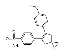 4-[5-(4-methoxyphenyl)spiro[2.4]hept-5-en-6-yl]benzenesulfonamide结构式