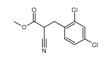 methyl 2-cyano-(2,4-dichlorophenyl)propionate结构式